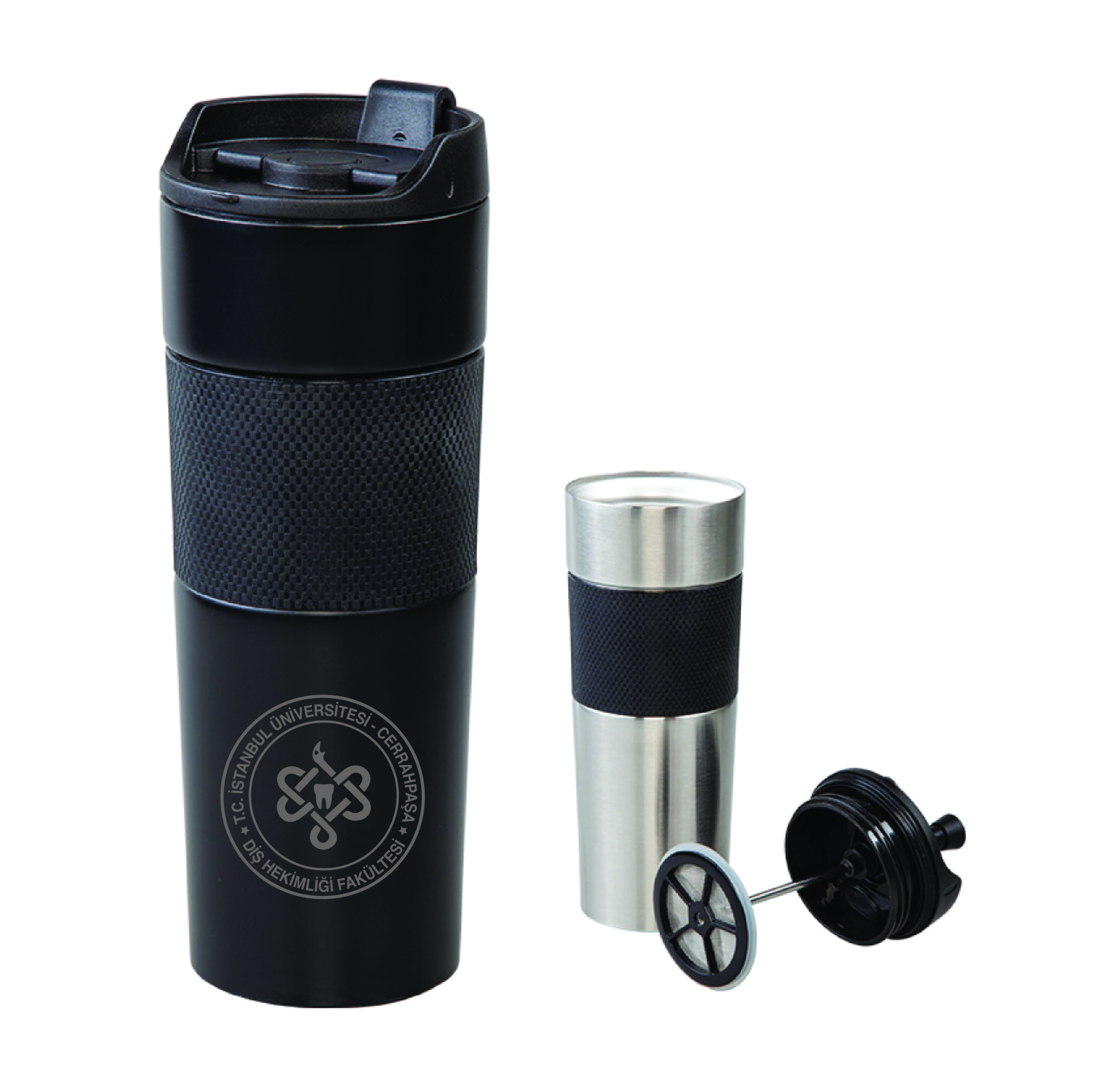 İÜC Dis Hekimligi Fakültesi French Press Çelik Termos