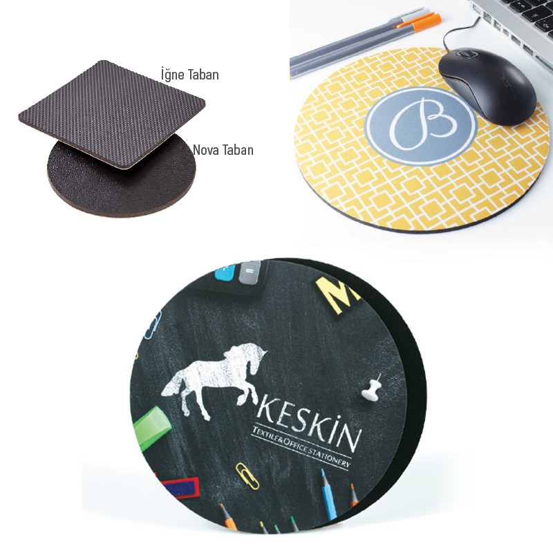 KP0230-1010 Standart Yuvarlak Mousepad